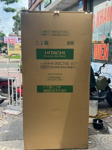 Tủ lạnh Hitachi R-WXC74S dung tích 735L sx 2022  hàng mới full box 100%0