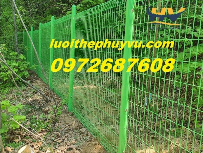 Sản xuất hàng rào lưới thép mạ kẽm, hàng rào thép, lưới hàng rào đẹp tại Long An8