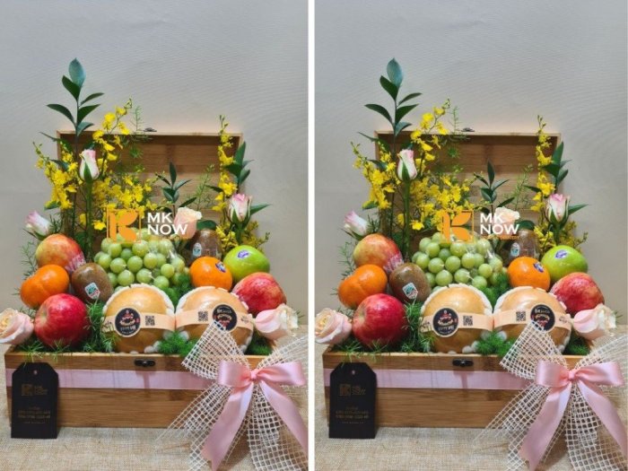 Hộp quà tặng trái cây đẹp chúc mừng ngày 20/10 - FSNK3790