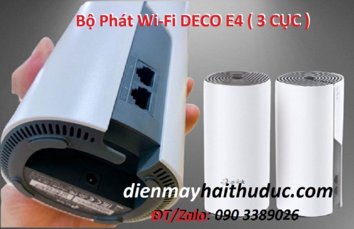 Router phát Wi-Fi TP-Link Deco E4 bộ 3 thiết bị phủ internet đến 370m24