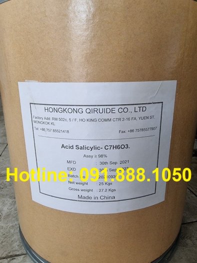 Bán Acid Salicylic - C7H6O3 (China), 25kg/thùng0