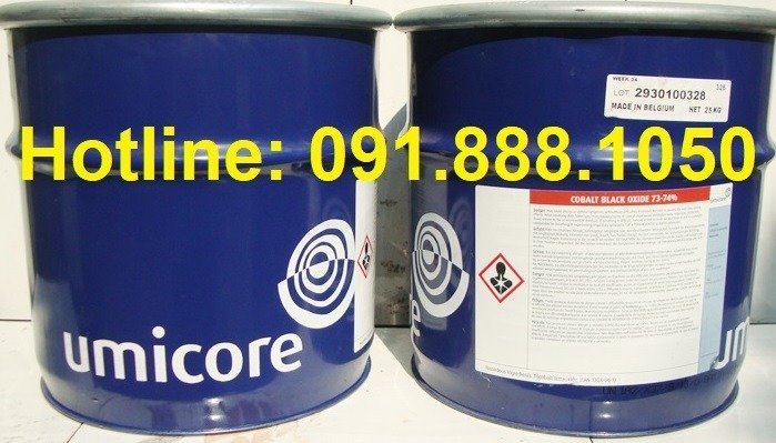 Bán Cobalt black oxide 73-74% (UMICORE - BELGIUM), 25kg/thùng0