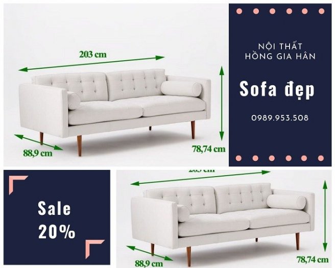 Ghế Sofa đôi giá tốt Tp.HCM Hồng Gia Hân S11131