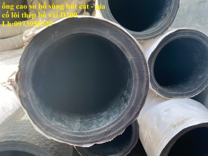 Ống cao su bố vải chống nổ chụi mài mòm phi 200 ( 5 - 8 bố ) hàng nhập khẩu TQ - Việt Nam2