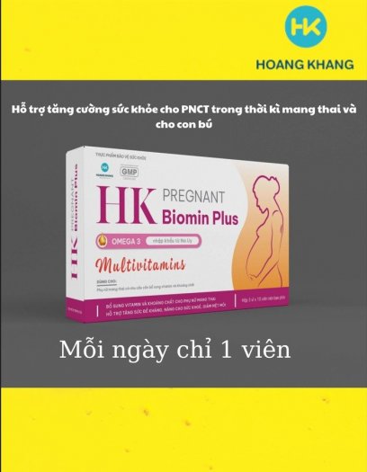 HK Pregnant Biomin Plus hỗ trợ tăng cường sức khỏe cho phụ nữ trong thời kỳ mang thai và cho con bú.0