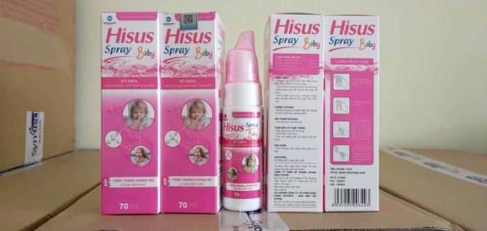 Hisus Spray Baby xịt sạch , loại bỏ gỉ mũi , chất nhầy , bụi bẩn an toàn cho bé.0