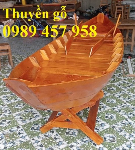 Mẫu thuyền gỗ trang trí hoa, bán thuyền gỗ trưng bày 1540711 | ChatNhanh  Shop