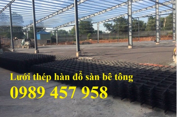 Nhà sản xuất lưới hàn chập phi 6 đổ bê tông ô 100x100, 150x150, 150x200, 200x200, 250x2506