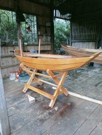 Ghe thuyền gỗ trưng bày hải sản 1,5m, Xuồng trưng hải sản 2m, 3m5