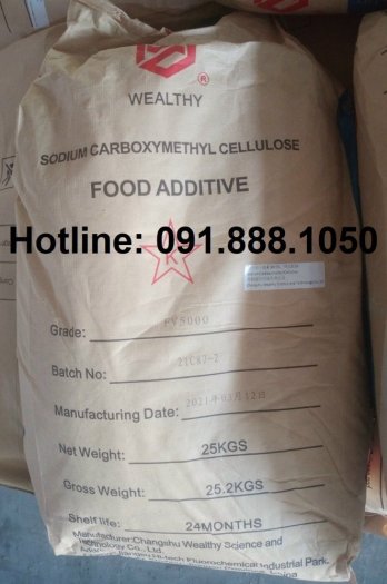 Bán Sodium carboxymethyl cellulose – CMC (China), 25Kg/bao0