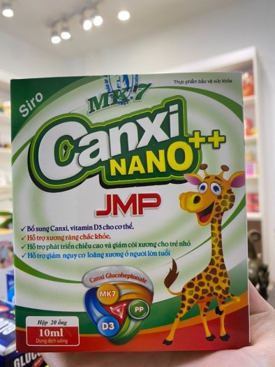 Siro Canxi Nano ++ JMP- Hỗ trợ bổ sung Canxi giúp xương và răng chắc khỏe hơn.0