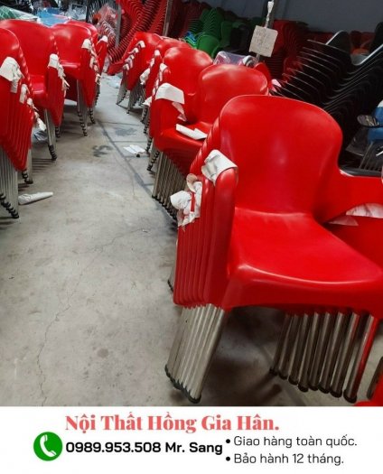 Ghế nhựa đúc giá tận xưởng Tp.HCM Hồng Gia Hân G1186