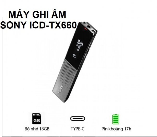 Máy ghi âm Sony ICD-TX660 hàng chính hãng 100%3