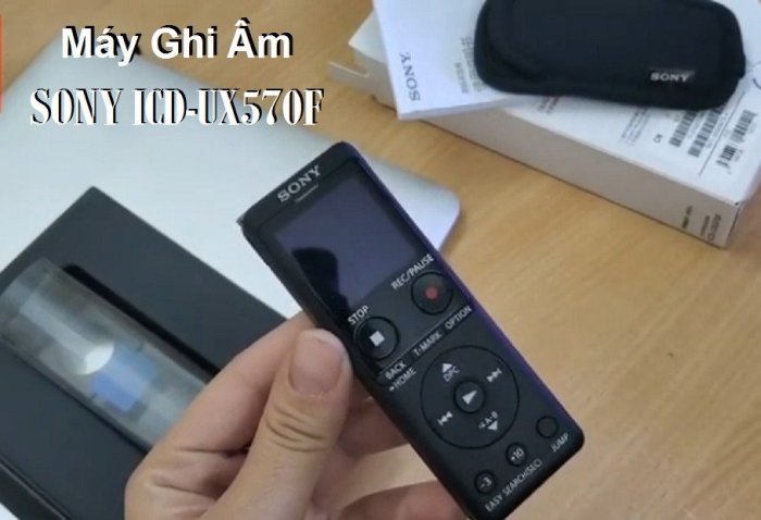 Máy ghi âm Sony ICD-UX570F thiết kế loa lớn thu phát nghe rất rõ4