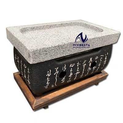 Bếp nướng than kiểu Nhật kèm khay nướng đá Granite cao cấp (size chữ nhật nhỏ) tại Bình Dương giá tốt nhất5