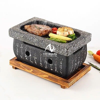 Bếp nướng than kiểu Nhật kèm khay nướng đá Granite cao cấp (size chữ nhật nhỏ) tại Bình Dương giá tốt nhất4
