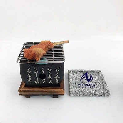 Bếp nướng đá nguyên khối kiểu Nhật Bản, bếp nướng BBQ nhập khẩu cao cấp giá rẻ10