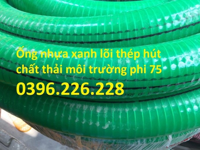 Nơi bán ống nhựa lõi thép pvc màu xanh phi 50 dùng hút bể phốt chịu áp lực từ 4-7bar, hàng có sẵn giá rẻ.1
