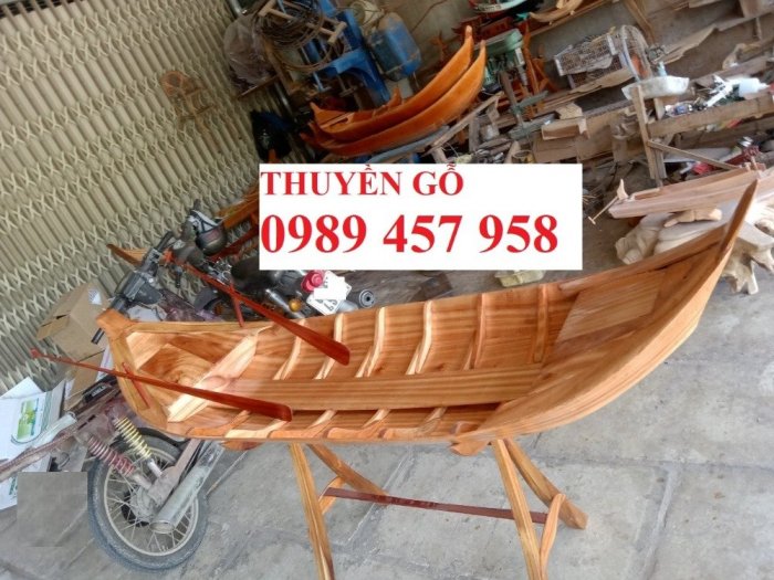 Thuyền gỗ trưng hải sản 1m5, 2m, Xuồng gỗ trưng bày 2m, xuồng gỗ 2m53
