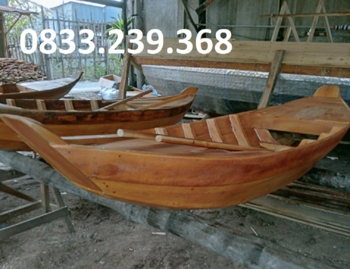 Xuồng gỗ 2m, 3m trưng bày hải sản3