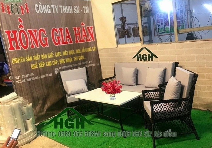 Bộ Sofa mây nhựa hiện đại giá tốt Tp.HCM Hồng Gia Hân M5166