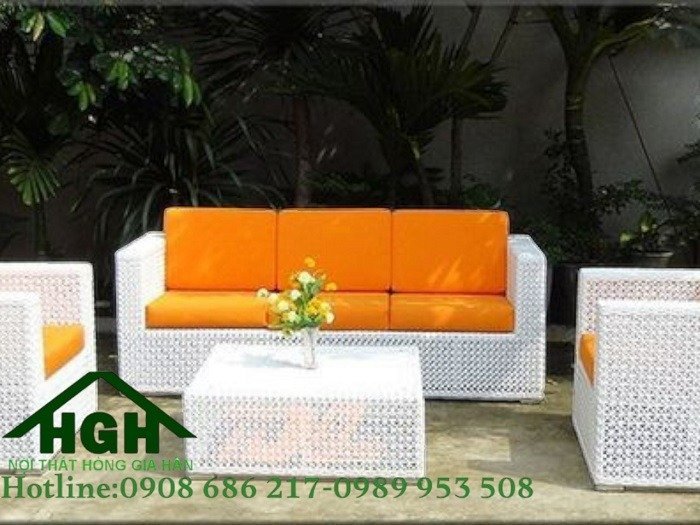 Bộ Sofa mây nhựa hiện đại giá tốt Tp.HCM Hồng Gia Hân M5160