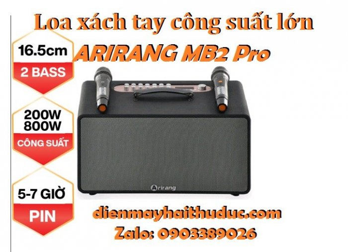 Loa xách tay Arirang MB2 Pro hàng đẳng cấp PRO của Arirang3