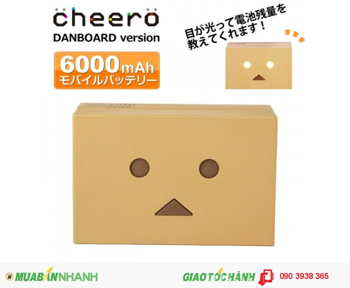 Pin sạc dự phòng Cheero 6000 mAh Power Plus DANBOARD mini