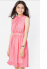 Đầm nhún cổ cột dây-AD238