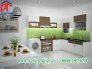 Tủ bếp MFC không cong vênh, chống mối mọt tiện lợi PTL143
