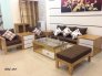 Sofa gỗ đệm, gỗ tự nhiên giá rẻ kiểu dáng hiện đại
