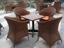 Bàn ghế cafe nhựa giả mây cao cấp