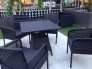 Bàn ghế cà phê nhựa giả mây cao cấp sân vườn , phòng máy lạnh