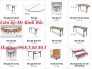 Bàn tròn chân sắt gập, bàn tròn nhà hàng, bàn tròn mặt kính xoay,