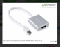 Cable UGREEN miniDisplay port to HDMI dài 15cm chính hãng