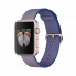 Apple - Apple Watch Sport 42mm Rose Gold Aluminum Case - Royal Blue Woven Nylon Band