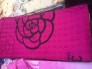 Mền cotton hình hoa hồng màu hồng rất đẹp