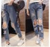 Quần Jeans Boy Friend Rách Lỗ Mã: Qd1130