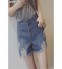 Quần short jeans rách nhiều nút mã: qn663