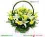 Giỏ Hoa Siêu Dễ Thương - Ngày hạnh phúc CM066