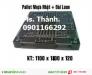 Pallet nhựa thanh lý KT 1100x1100x120 đà nẵng