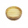 Khay Tròn Gỗ Sashimi - Sushi Nhật Bản 20cm (Gỗ Tự Nhiên)