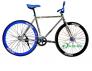Xe đạp không phanh Fixed Gear F&m Màu Bạc Xanh Nhập Khẩu Chính Hãng 100%