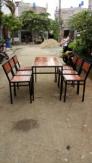 Ghế gỗ chân sắt giá rẻ