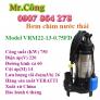 Máy bơm chìm hút nước thải VERATTI VRM22-13-0.75FD (có phao) 750W