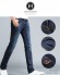 Quần jeans nam ống đứng mài nhẹ 17-K130