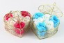 Quà tặng đáng yêu Hoa Hồng Sáp 6 Bông Hộp Vàng, thiết kế tinh tế - MSN1830385