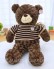 Gấu bông Teddy áo len sọc choco