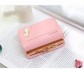 Ví cầm tay nữ nhỏ đính huy hiệu đôi guốc cao gót mã VN021