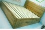 Giường ngủ hộc kéo gỗ sồi hiện đại